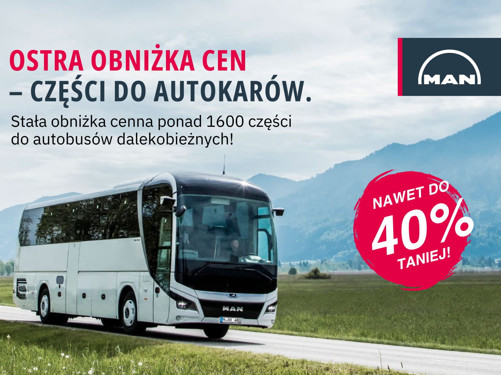 STARKE PREISNACHLASSUNGEN FÜR MAN-BUSTEILE – BIS ZU 40 % GÜNSTIGER!
